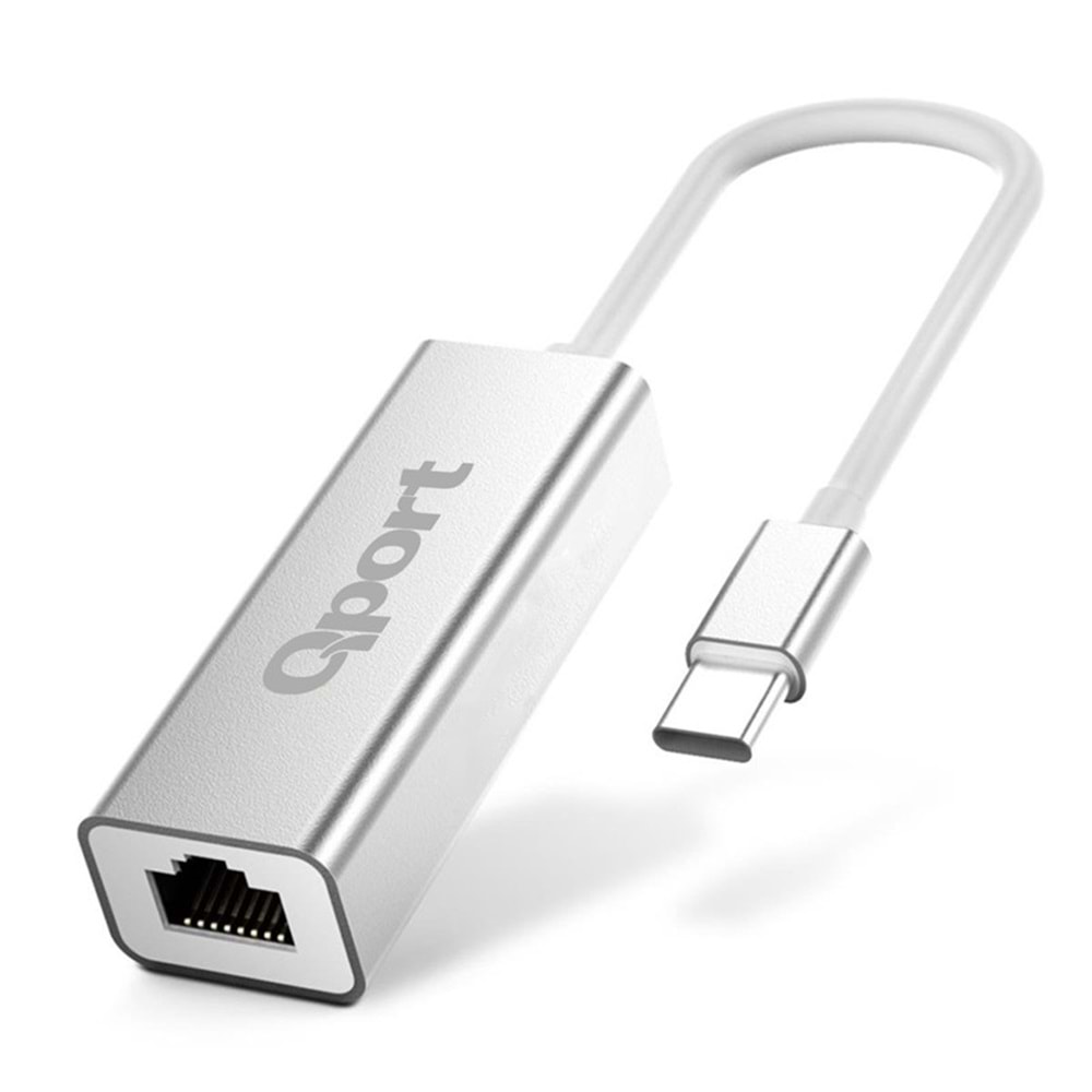 QPORT Q-TR45 TYPE-C TO RJ45(GİGABİT)NETWORK ÇEVİRİCİ 
