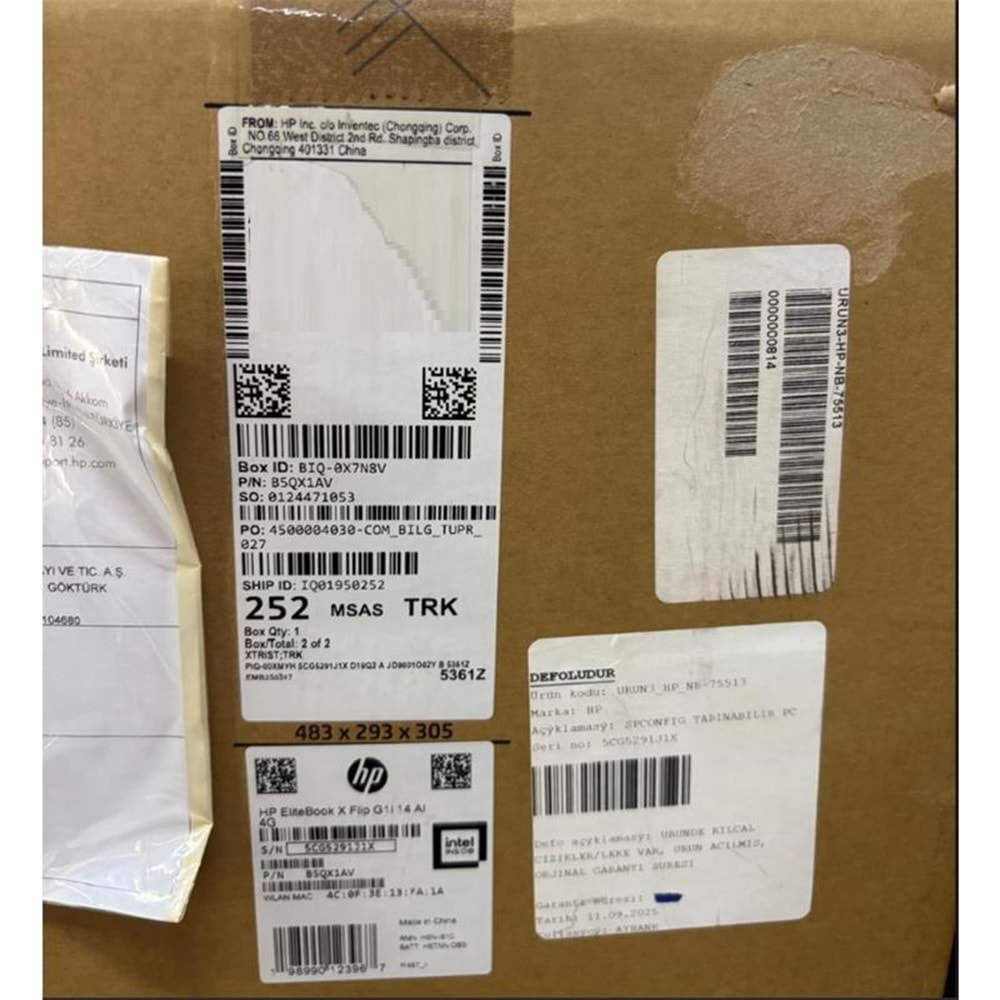HP ELITEBOOK X FLIP G1I AI B5QX1AV INTEL ULTRA 7-258V 32GB 1TB SSD 14 W11PRO (OUTLET) 