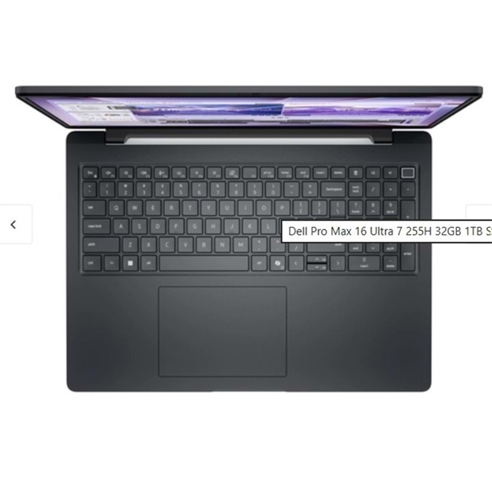 DELL PROMAX 16 NBW MC16250_2 U7-255H 32GB(2X16GB) 1TB SSD 6GB RTX PRO500 BLACKWELL W11P 3 YIL YERİNDE GARANTİ 