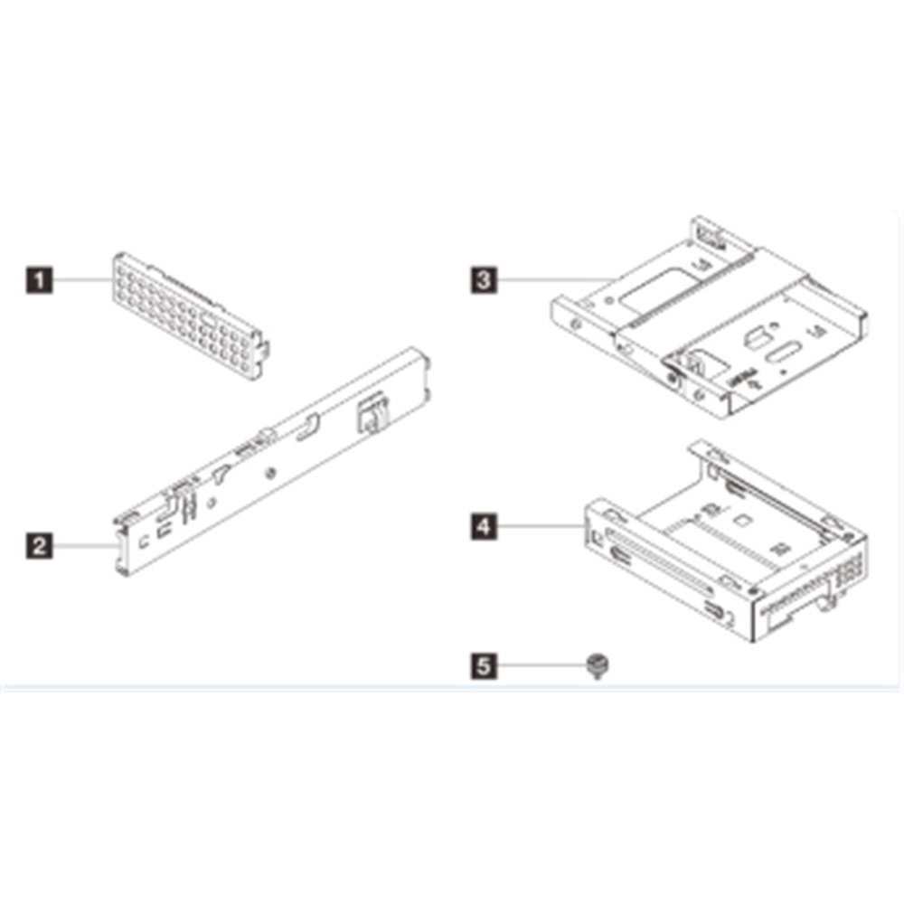 LENOVO ST45 V3 1x3.5 HDD + ODD Cage Kit 4XF7A96626 