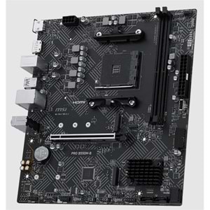 MSI PRO B550M-B DDR4 4600MHZ 1XHDMI 2XM.2 MATX AM4 (AMD AM4 5000/5000G/4000G/3000/3000G SERİLERİ İLE UYUMLU) 