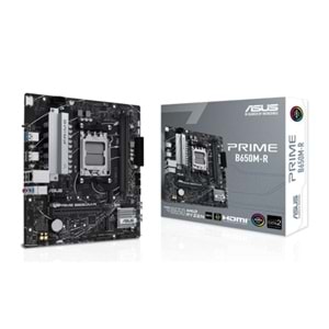 ASUS PRIME B650M-R DDR5 7200MHZ 1XHDMI 2XM.2 USB3.2 MATX AM5 (AMD AM5 9000/8000/7000 SERİLERİ İLE UYUMLU) 