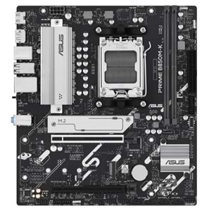 ASUS PRIME B850M-K DDR5 8400MHZ 1XHDMI 1XDP 2XM.2 USB2.0 MATX AM5(AMD AM5 9000/8000/7000 SERİLERİ İLE UYUMLU) 