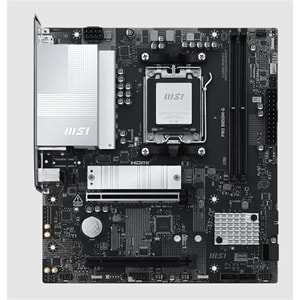 MSI PRO B850M-G DDR5 8200MT/S 1XHDMI 1XDP 2XM.2 USB MATX AM5 (AMD AM5 9000/8000/7000 SERİ İLE UYUMLU) 