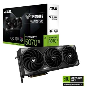 ASUS GEFORCE TUF-RTX5070TI-O16G-GAMING 16GB GDDR7 256BIT 2XHDMI 3XDP EKRAN KARTI 