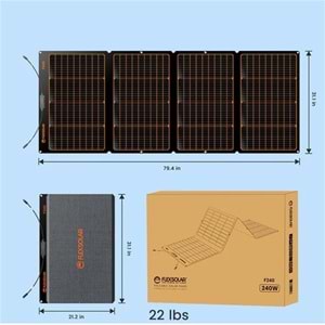 FLEXSOLAR F240 TAŞINABİLİR GÜNEŞ PANELİ 240W 