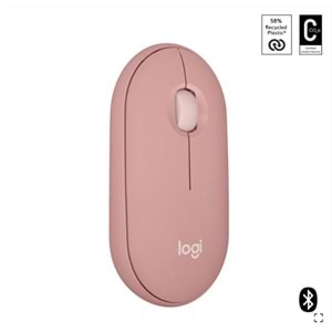 LOGITECH PEBBLE 2 M350S KABLOSUZ BLUETOOTH SESSİZ OPTİK MOUSE PEMBE 910-007014 