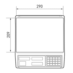 CAS ER JR 15KG LCD EKRAN BOYUNSUZ FİYAT HESAPLAMALI TERAZİ 