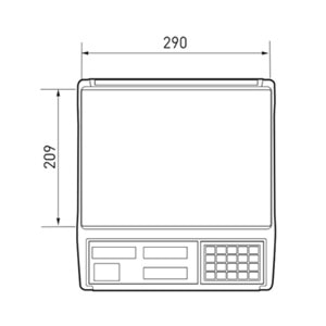 CAS ER JR 30KG LCD EKRAN BOYUNSUZ FİYAT HESAPLAMALI TERAZİ 