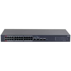 DAHUA CS4226-24ET-240 24 PORT 10/100 POE PORT + 2XGIGABIT RJ45/2XSFP COMBO YÖNETİLEBİLİR RACKMOUNT SWITCH 