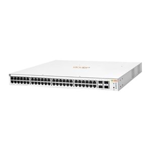 HPE ARUBA ION 1930 JL686B 48 PORT GIGABIT+4X10GB SFP YÖNETİLEBİLİR L2+ RACKMOUNT 370W POE SWITCH 