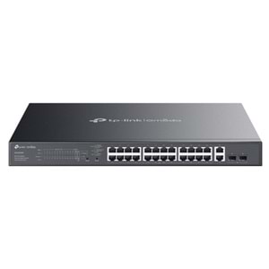 TP-LINK OMADA ES228GMP 24 PORT GIGABIT+ 2XGB SFP+2XGB RJ45 UPLINK CLOUD L2 YÖNETİLEBİLİR 384W POE RACKMOUNT SWITCH 