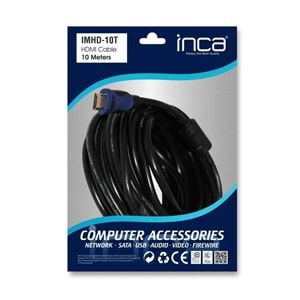 INCA IMHD-10T 10M HDMI 1.4V 3D ALTIN UCLU KABLO 