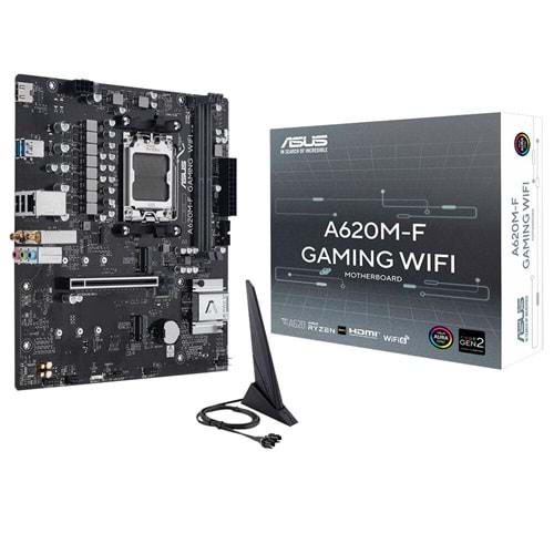 Asus Prime A620M-F GAMING WIFI 8000MHz DDR5 Soket AM5 M.2 HDMI mATX Anakart
