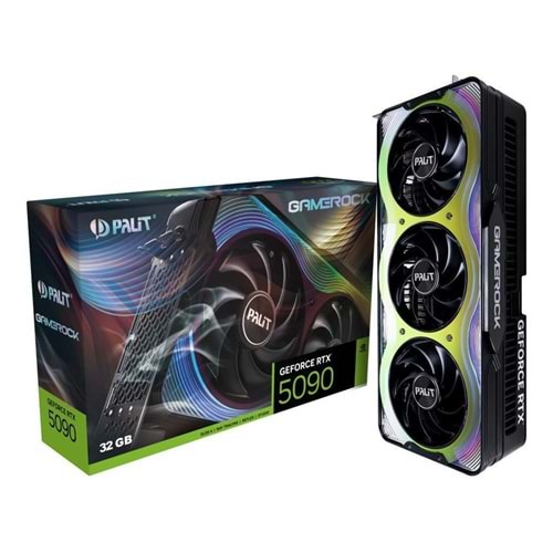 Palit Nvidia GeForce RTX5090 GAMEROCK 32GB 512Bit GDDR7 NE75090019R5-GB2020G Ekran Kartı 