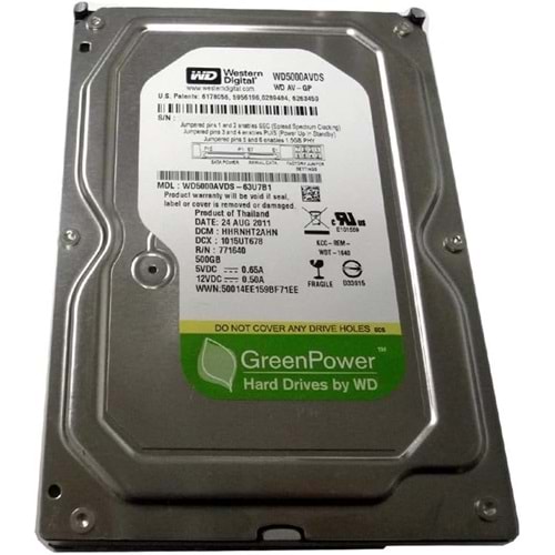 Wd 500Gb WD5000AVDS SATA 3.0 5400 3.5