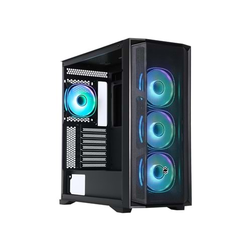 Frisby CX-500 750w 80+(Bronze) ARGB Fan Gaming Mesh 4RGb Fan Yan:4mm Temper Cam-Ön Panel:Abs+ Mesh 