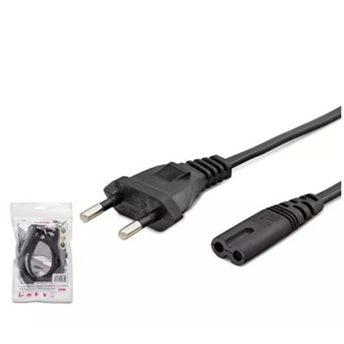 HADRON HDX5566 TEYP POWER KABLO 1.5MT 42PIN 1MM UZUN SOKET AMBALAJLI SİYAH