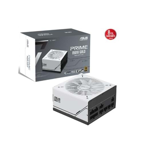 ASUS Prime AP-850G 80+ Gold 850W PCIE 5.1 ve ATX 3.1 Uyumlu 8 Yıl Garantili Modüler Güç Kaynağı 