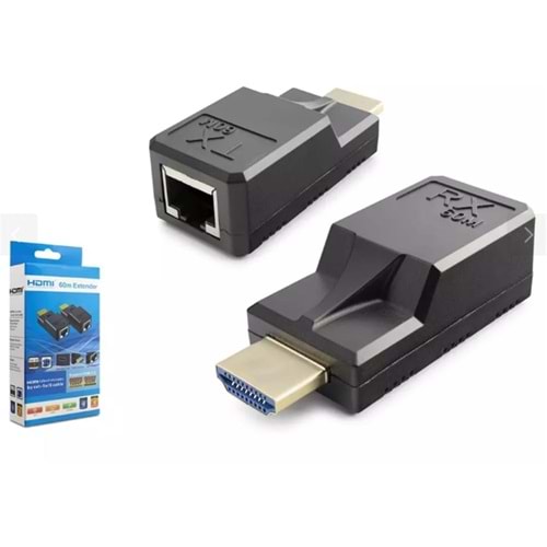 Hadron HDX1375 60mt Hdmi Extender Siyah Mini (Type-C Port) 