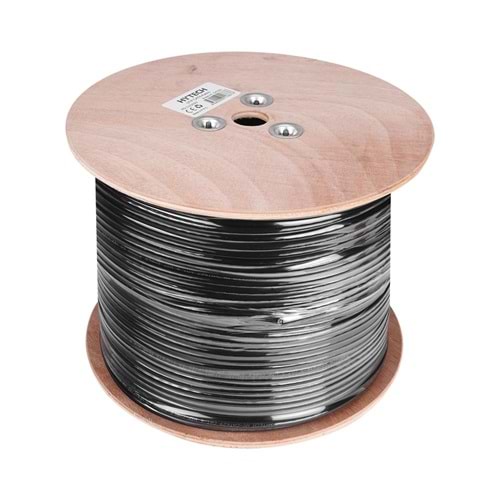 Hytech HY-CAT629 305mt Outdoor Gri-Siyah 0.56mm 23awg UTP CAT6 Dış Ortam Kablosu