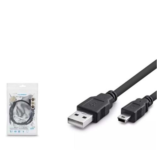 Hadron Hdx7524 Usb Mini V3-5Pin To Usb Kablo 50Cm Siyah