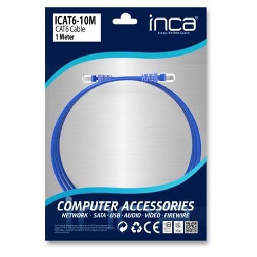 INCA ICAT6-10M 1 Metre Gri Kablo
