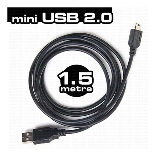 Dark DK-CB-USB2MINIL150Mini USB 2.0 1.5m Şarj ve Data Kablosu 