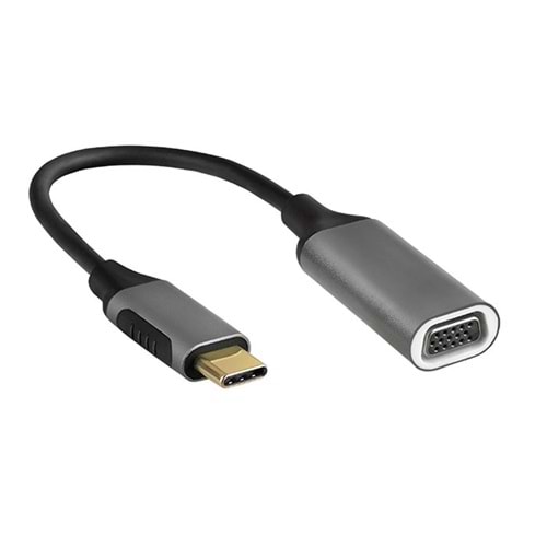 S-link SW-U514 Gri Metal Type-C to VGA Adaptör