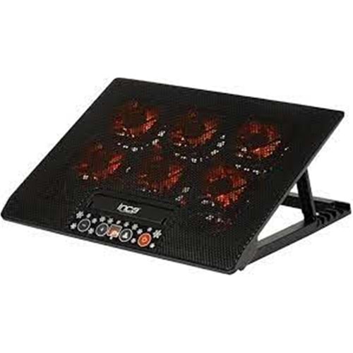 Inca INC-604TGS 6X Fan Kont ,Paneli 2X usb 6,kd,gm Notebook Soğutucu 