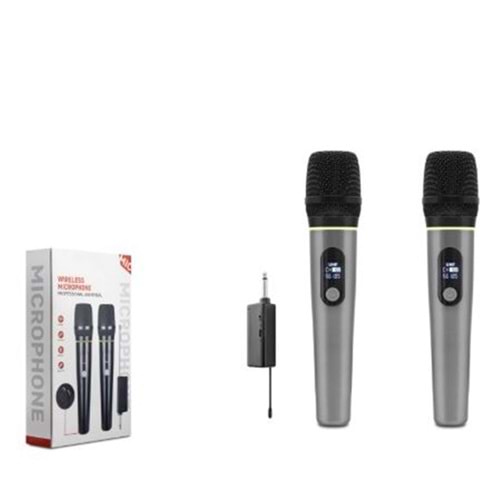 Hadron HDX2791G Gri Kablosuz (WIRELESS) 2Lİ Mikrofon