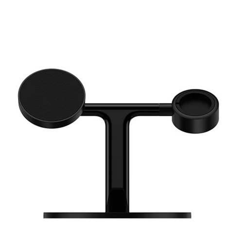 BASEUS WXTE00101 Swan 3 in 1 MagSafe 20W Wireless Şarj Özellikli Stant Siyah