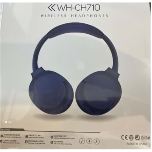 Hadron WH-CH710 Mavi Bluetooth Kulaklık 76-53-43MM 