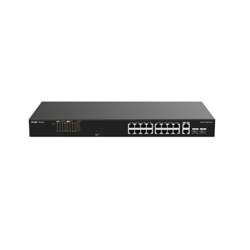 Ruijie-Reyee RG-ES118FGS-LP 16 Port POE+ 2 Port 10-100-1000 Mbps + 2 Port SFP 120W