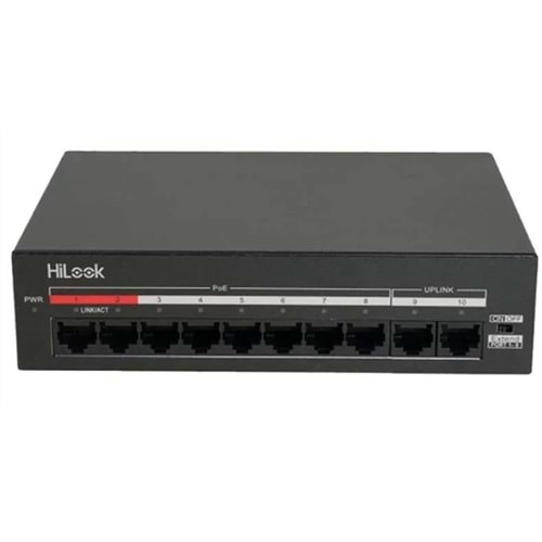 Hilook NS-0110MP-60 8 Port PoE, 60W, +2 Port Megabit Uplink Switch