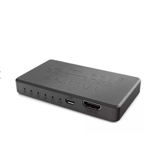 Hadron Hdx1372 Hdmi Splitter 4Port 4K-20 With Usb Power Cable