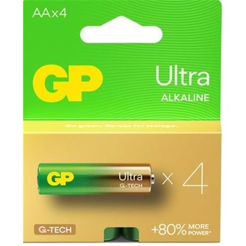 GP G-Tech LR6 AA Boy Ultra Alkalin Kalem Pil 4'lü Paket GP15AU-U4