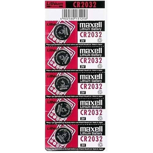 Maxell CR2032 3V Lityum 5li Paket Düğme Pil