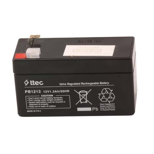 Ttec 12V 1.3AH Bakımsız Kuru Akü