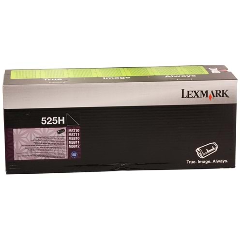 Lexmark 52D5H00 (525H) 25.000 Sayfa Black Siyah Toner MS71x-81x MX71x-81x