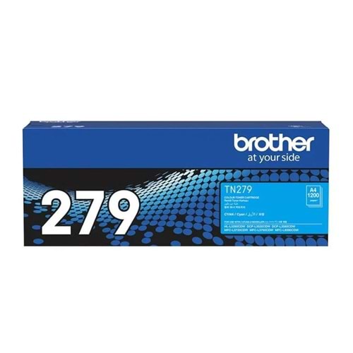 Brother TN-279C Cyan Mavi Toner HL-L3280CDW DCP-L3520-3560 MFC-L3720-3760-8390 1.200 Sayfa