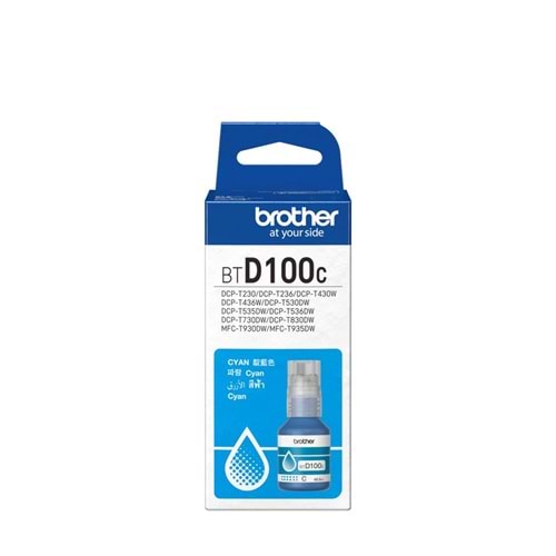 Brother BTD100C Cyan Mavi 5.000 Sayfa Şişe Mürekkep DCP-T230-T430-T530-T730-T830 MFC-T930-T935
