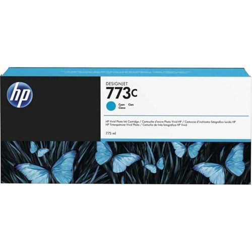 HP 773C Cyan Mavi 775ML Plotter Kartuşu C1Q42A
