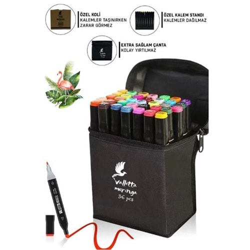 Valletta VLT1368 Moringa 36lı Çift Taraflı Marker Seti 