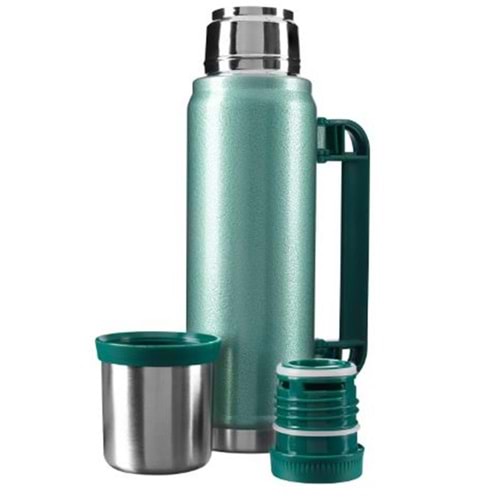 S-link SL-TM13 Yeşil Kumlama Boya 750ML Iç 304 Plastik Kulp Ve Portatif Paslanmaz Çelik Termos Kupa