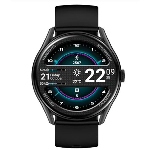 S-link W1 Clarity GloryFit + Bluetooth Uyumlu 1.43 Amoled Ekran 300mAh Bataryalı Siyah Akıllı Saat