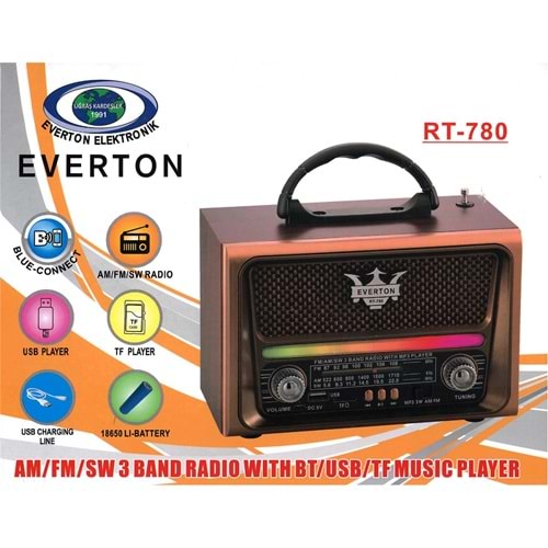 Everton RT-780 Bluetooth-USB-SD-FM Nostaljik Radyo