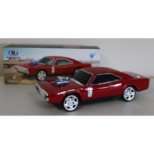 EVERTON RT-1959 Kırmızı Arabalı Bluetooth Fm-Usb-Tf-Aux Şarjlı Nostaljik Radyo