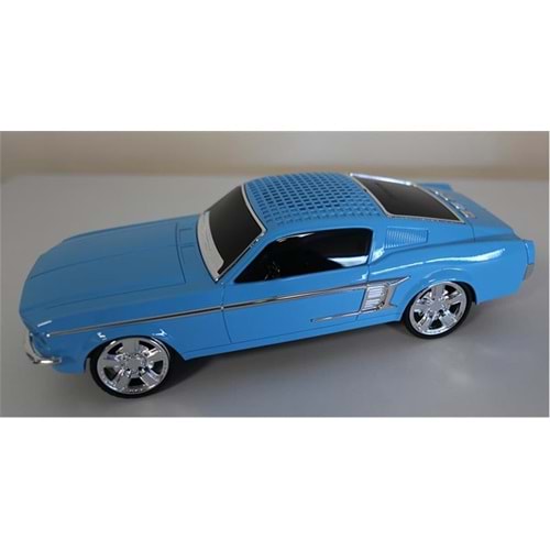 EVERTON RT-1951 Mavi (Blue) Arabalı Bluetooth Fm-Usb-Tf-Aux Şarjlı Nostaljik Radyo