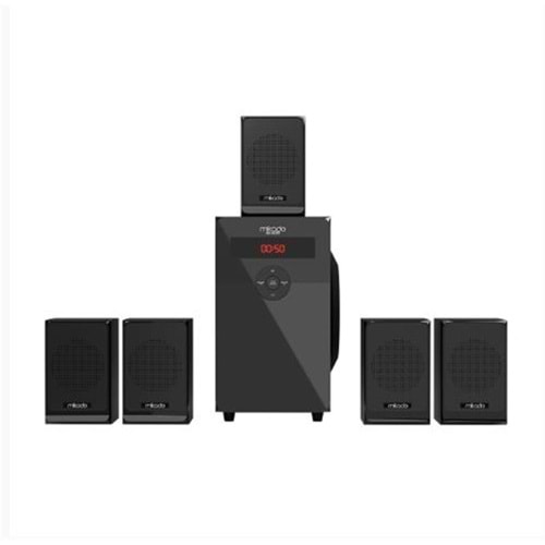 Mikado MD-582BT 5+1 110W Siyah Usb+SD+FM Destekli Multimedia Bluetooth Speakerr